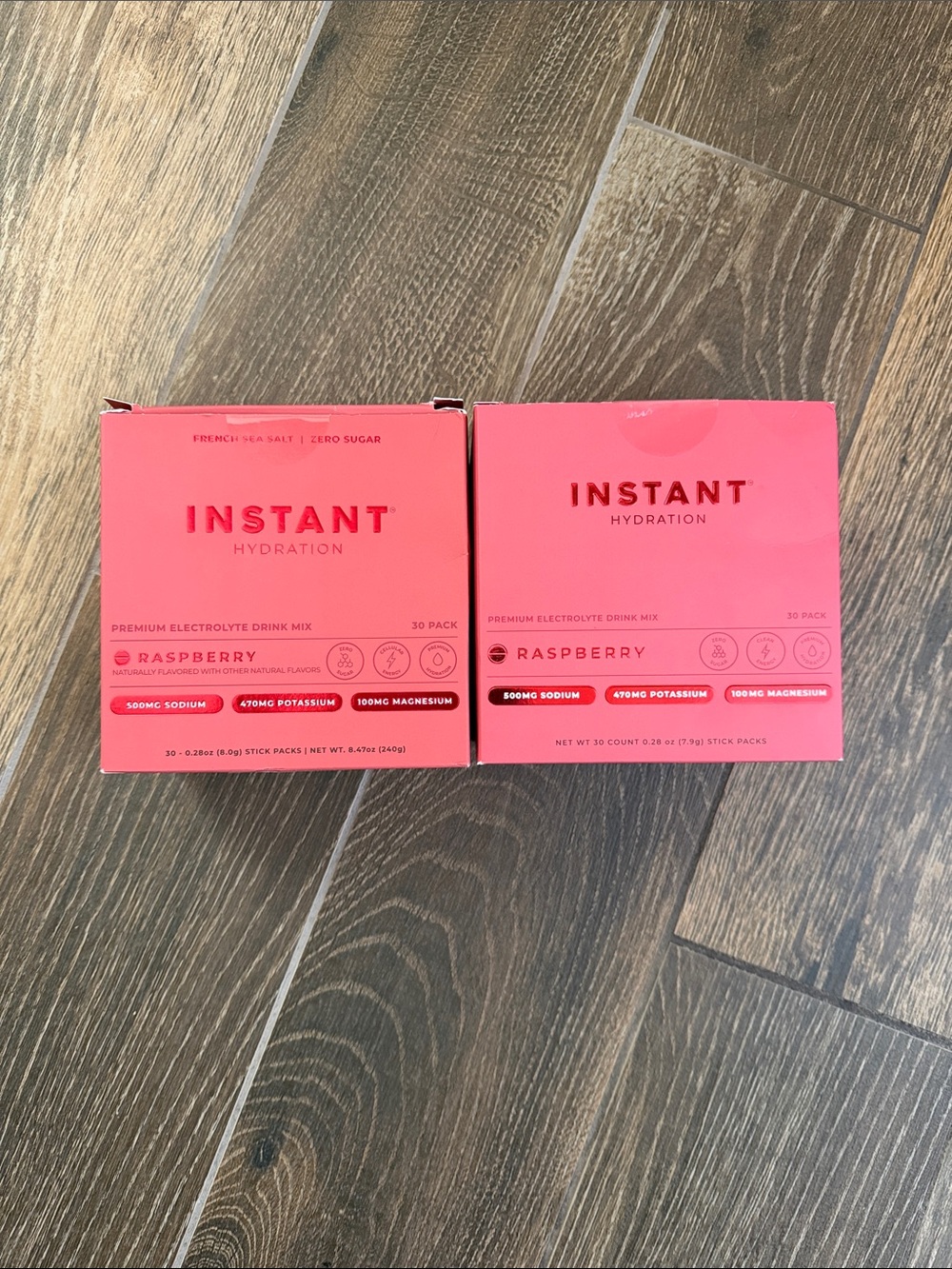 Instant Hydration Raspberry Electrolyte Powder Drink Packets - Picture 2 of 9